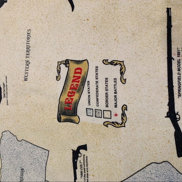 Vintage 90s art unlimited civil war all over print sweatshirt made in USA - Picture 8 of 9